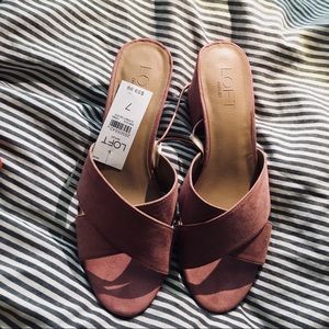 NWT Loft Summer Heeled Slipper